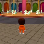 A player running in Survival Escape: 456 Challenge