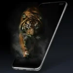 A screenshot of the 3D Effect Wallpaper app showing various wallpaper categories.