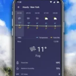 Accurate Weather App PRO settings menu