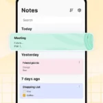 AI Note Taker interface with note taking options