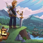 Arcane Vale gameplay screenshot showing the character exploring a forest.