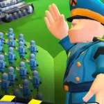 Army Commander gameplay screenshot showing different units and buildings
