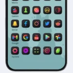 Athena Dark Icon Pack home screen