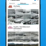 bergfex: ski, snow & weather Main screen showing snow report