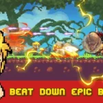 Bin The Man gameplay screenshot showing the main character kicking an enemy.