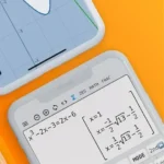 Camera math calculator solving an equation