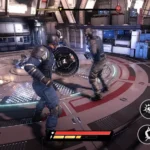Captain Hero: Super Fighter gameplay screenshot showing the character fighting enemies.