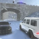 Car Driving in action