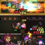 CASTLE TYCOON gameplay screenshot showing different heroes