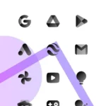 CHIC DARK Icon Pack home screen customization