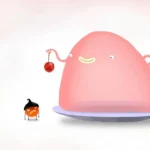 Chuchel interacting with a strange creature.