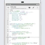 Code Editor interface
