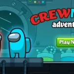 Crewmate Adventure gameplay screenshot showing characters and environment.