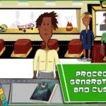 Dealer’s Life Pawn Shop Tycoon gameplay screenshot showing a customer interaction