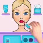 DIY Paper Doll gameplay screenshot showing different outfit options