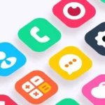 Dove Icon Pack home screen showcasing its minimalist design