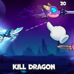 Dragon soaring through the sky in Dragon.IO