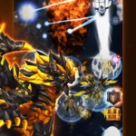 DragonSky gameplay screenshot showing various dragons in flight.
