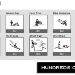 Draw Rider Plus gameplay screenshot showing a custom track.