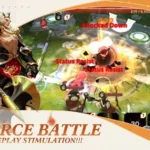 Duel Adventure gameplay screenshot showing characters and battle interface