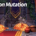 Dungeon Mutation gameplay screenshot showing character fighting enemies.