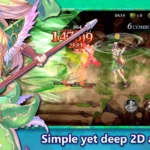 ECHOES of MANA gameplay screenshot showing a battle scene.
