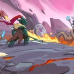 Empire Warriors gameplay screenshot showing various towers and heroes defending against enemies.