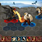 Era of Magic Wars gameplay screenshot showing battle scene