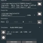 FFmpeg Media Encoder Interface