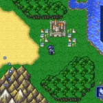 FINAL FANTASY IV gameplay screenshot showing pixel art style combat.