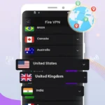 Fire VPN connection screen