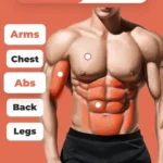 Fitness App Interface Showing Workout Plans