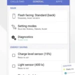 FlashOnCall PRO app interface with settings options.