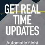 FlightView app interface showing flight tracking on a map