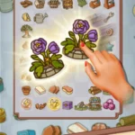 Gameplay screenshot of Merge Cartoon: Renovate Town showing the merging of items.