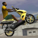 Gangster Crime gameplay screenshot showing the character in a city environment