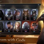 GODS RAID gameplay screenshot showcasing diverse characters.
