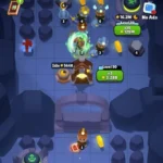 Gold & Heroes gameplay screenshot showing different workers