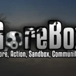 GoreBox gameplay screenshot showing character with weapons