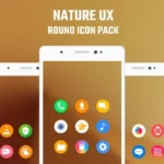GraceUX icon pack displayed on a phone screen