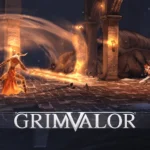 Grimvalor gameplay screenshot showing the character fighting enemies.
