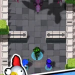 Gun Hero gameplay screenshot showing the character shooting enemies