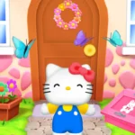 Hello Kitty in her bedroom