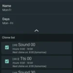 Hourly chime PRO deprecated showing settings