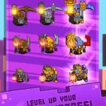 Idle Mine RPG gameplay screenshot showing dwarves mining
