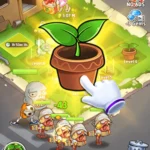 In-game screenshot of Merge Plants displaying the merging mechanic