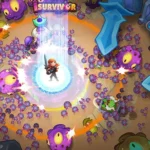 iSurvivor: Epic Shoot ‘Em Up gameplay screenshot showcasing the intense action.