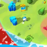 Life Bubble gameplay screenshot showing the bubble ship navigating through space and collecting resources.