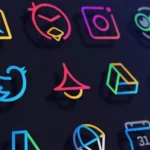 LineX Icon Pack Home Screen