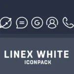 LineX White Icon Pack home screen